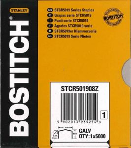 Agrafe Robuste BOSTITCH 1,27 Cm X 1,92 Cm - Lot De 4 Boîtes (4032 Agrafes) - Pour Agrafeuses PC1000, PC2000, PC4000, PC5000, Etc.