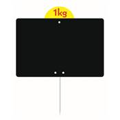 ARDOISE NOIRE 20X15CM DISQUE PIQUE