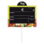 ARDOISE VITAMINE VERT ANIS 11X15CM DISQUE PIQUE
