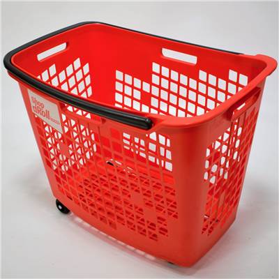 PANIER ROULANT ROUGE 55L HORIZONTAL