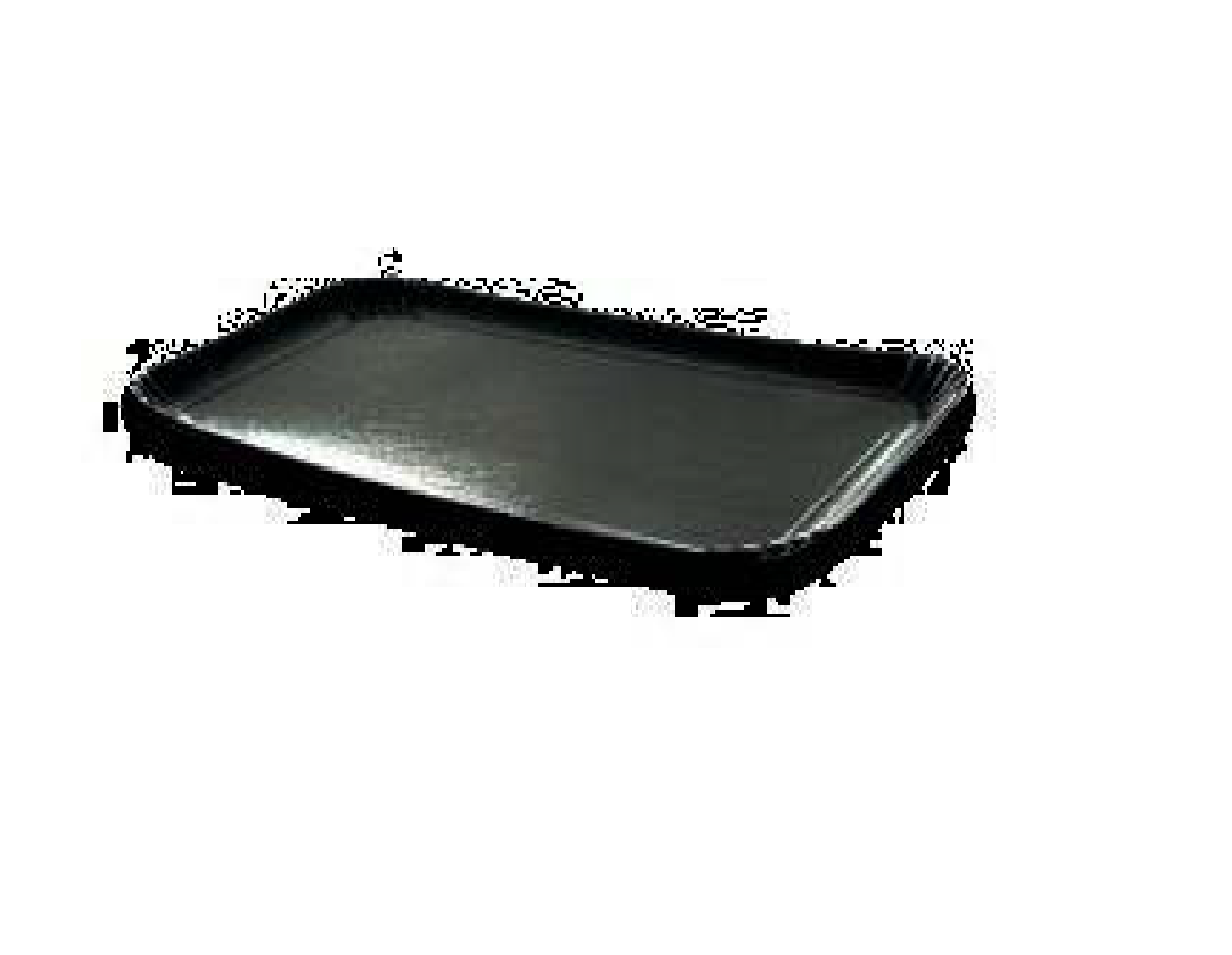 PLAT PRESENTATION CARTON NOIR 28X42 RECT (25)