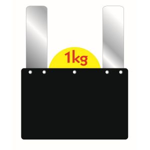 ARDOISE NOIRE 10X15CM DISQUE PATTES