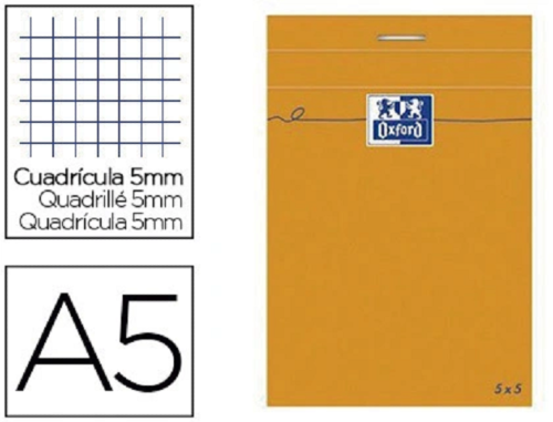 BLOC OXFORD 148X210 A5 QUADRILL 5X5 (1)
