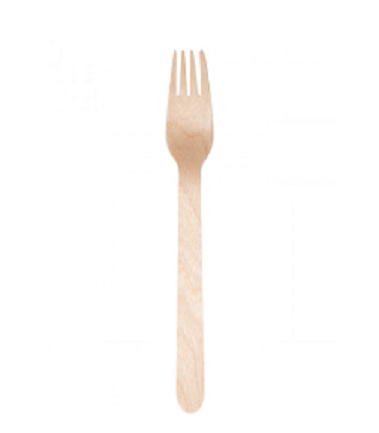 FOURCHETTE BOIS NATUREL 15CM (50)