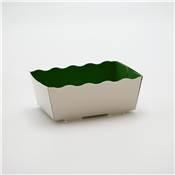 BARQUETTE ALIMENTAIRE CARTON FOND VERT 25CL/125GRS