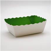 BARQUETTE ALIMENTAIRE CARTON FOND VERT 80CL/500GRS
