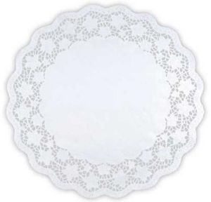 DENTELLE BLANCHE 28CM RONDE (250)
