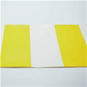 RIDEAU ARRIERE JAUNE/BLANC 4X1,75M