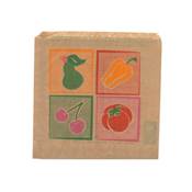 SAC PAPIER ALIMENTAIRE KRAFT ALIOS IMPRIME 23X23 POUR 1KG FRUIT