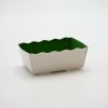 BARQUETTE ALIMENTAIRE CARTON FOND VERT 125GRS (100)