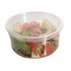 BARQUETTE ALIMENTAIRE RONDE AVEC COUVERCLE POUR 250ML (80)