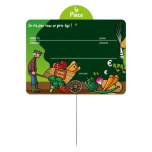 ETIQUETTE MARAICHER HEULA 10X15CM ROULETTE +PIQUE (10)