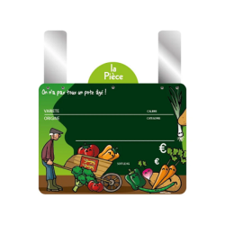 ETIQUETTE MARAICHER HEULA 10X15CM ROULETTE +GRANDES PATTES (10)