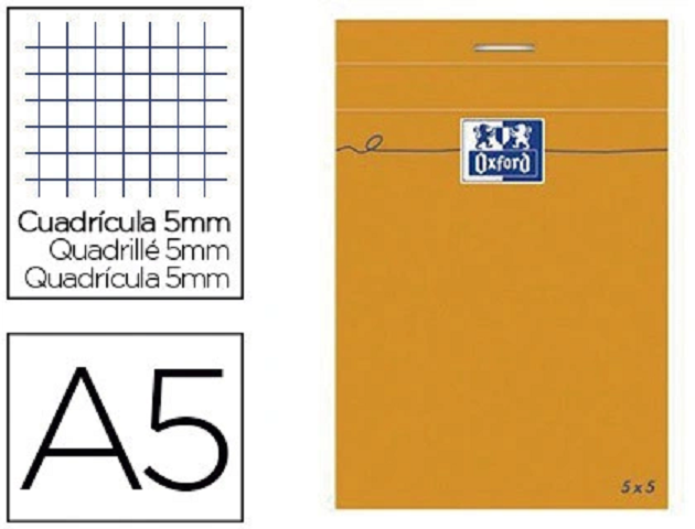 BLOC OXFORD 148X210 A5 QUADRILL 5X5 (1)