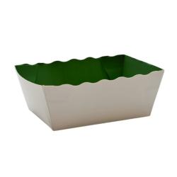 BARQUETTE ALIMENTAIRE CARTON FOND VERT 250GRS (100)