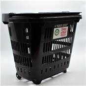 PANIER ROULANT NOIR 34L POIGNEE TELESCOPIQUE