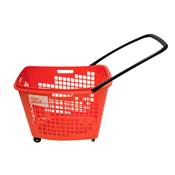 PANIER ROULANT ROUGE 55L HORIZONTAL