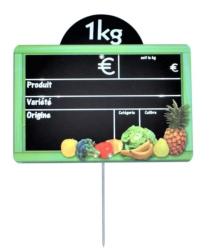 ARDOISE CUEILLETTE 10X15CM DISQUE PIQUE