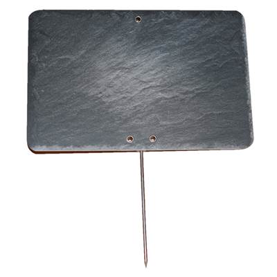 ARDOISE SCHISTE NEUTRE 8X12CM +PIQUE