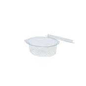 BARQUETTE ALIMENTAIRE OCTOGONALE AVEC COUVERCLE POUR 125ML
