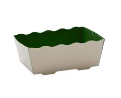 BARQUETTE ALIMENTAIRE CARTON FOND VERT 125GRS (100)