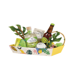 CORBEILLE CARTON JARDIN D'AGRUMES 33X20X7 (1)