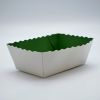 BARQUETTE ALIMENTAIRE CARTON FOND VERT 1KG (100)