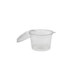 BARQUETTE ALIMENTAIRE RONDE AVEC COUVERCLE POUR 500ML (80)