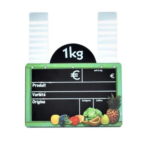 ARDOISE CUEILLETTE 10X15CM DISQUE PATTES
