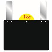 ARDOISE NOIRE 20X15CM DISQUE PATTES