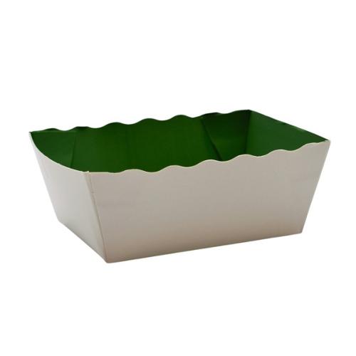 BARQUETTE ALIMENTAIRE CARTON FOND VERT 500GRS (100)