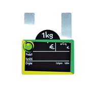 ARDOISE EURO JAUNE/VERT 10X15CM +PATTES