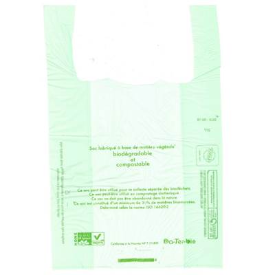 SAC BRETELLES BIO VERT 26+12X45
