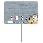 ARDOISE AZUR 10,5X7CM PIQUE+ROULETTES
