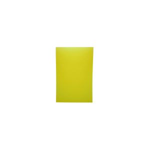 PANNEAU RECT PLASTIQUE FLUO JAUNE 30X40CM