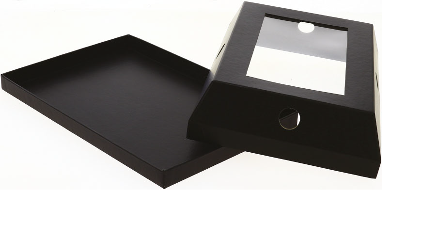 PLATEAU + CLOCHE A FROMAGE NOIRE 30,5X20,5X6,8 (1)