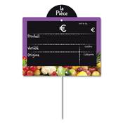 ARDOISE VITAMINE VIOLET 11X15CM DISQUE PIQUE