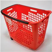 PANIER ROULANT ROUGE 55L HORIZONTAL