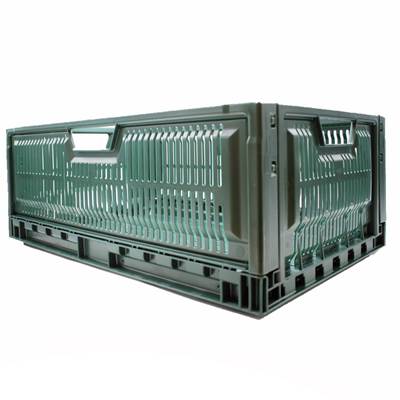 CAISSE PLIABLE PLASTIQUE VERTE 47L AJOUREE