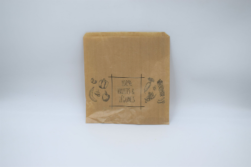 SAC PAPIER ALIMENTAIRE KRAFT ALIOS® IMPRIME POUR 1KG FRUIT