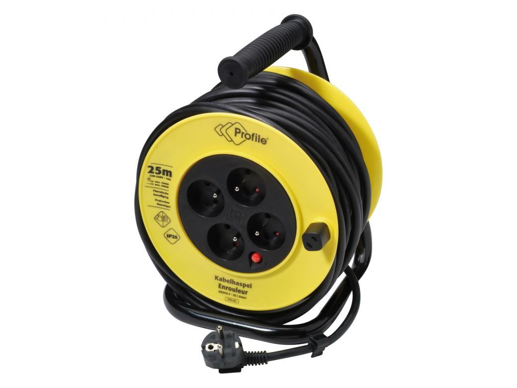ENROULEUR PROFILÉ 4 PRISES 25M 3G1.5 (1)