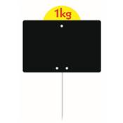 ARDOISE NOIRE 10X15CM DISQUE PIQUE