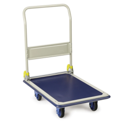 CHARIOT PRESTAR PM BLEU 150KG DOSSIER PLIANT