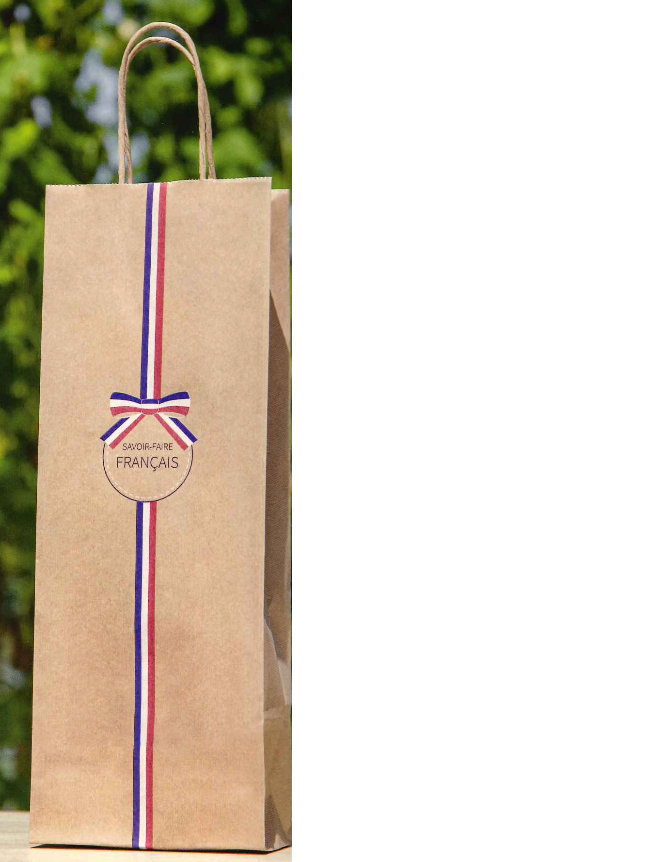 SAC 1 BOUT KRAFT BRUN SAVOIR FAIRE FRANCAIS 15+8,5X39,5CM (50)