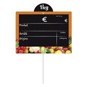ARDOISE VITAMINE ORANGE 11X15CM DISQUE PIQUE