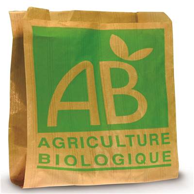 SAC PAPIER ALIMENTAIRE KRAFT ALIOS® MOTIF AB POUR 2KG FRUIT