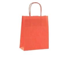 CABAS TENDANCE KRAFT ORANGE 35+14X40 +POIGNEES