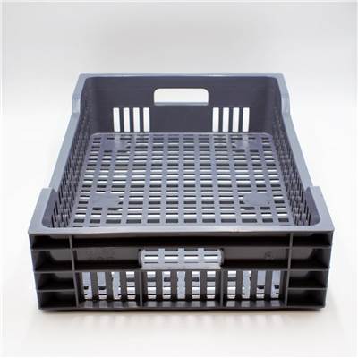 CAISSE PLASTIQUE GRIS 25L AJOUREE