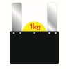 ARDOISE NOIRE 10X15CM DISQUE PATTES (10)