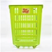 PANIER ROULANT VERT ANIS 52L POIGNEE TELESCOPIQUE